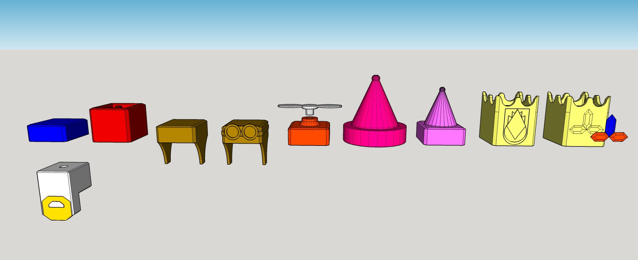 Bộ mũ ngộ nghĩnh Mini 13 cho hệ thống hình nhân