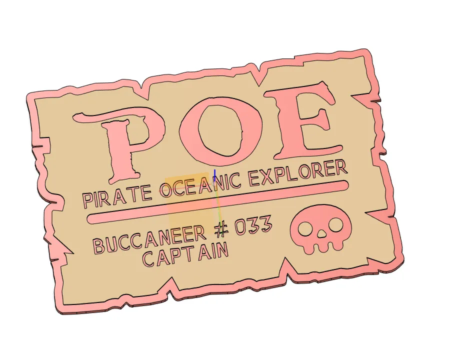 Thẻ nhận diện Thuyền trưởng Hải tặc POE