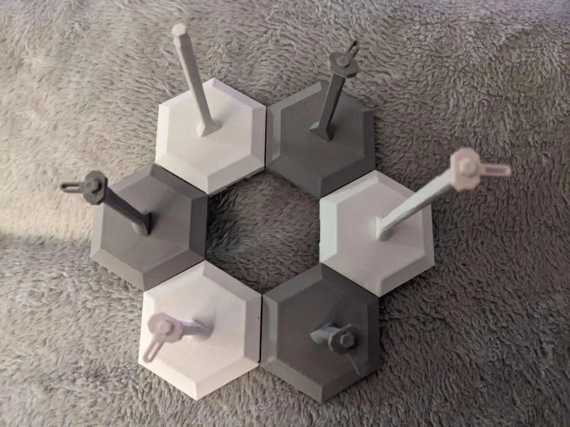 Giá đỡ hình Mini 13 với đế lục giác và chiều cao điều chỉnh