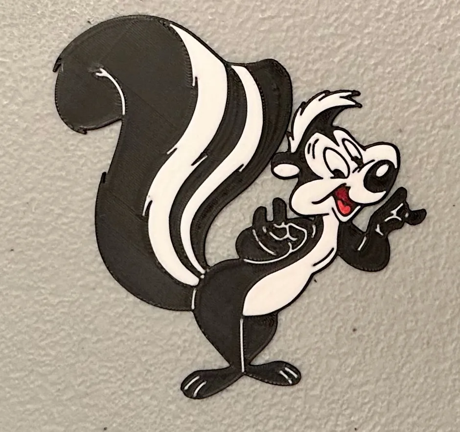 Nam châm Pepe Le Pew đa sắc màu