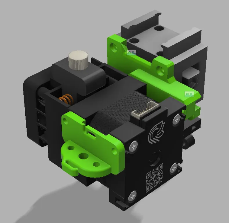 Giá đỡ bltouch cho E3D Hemera với hỗ trợ dây điện