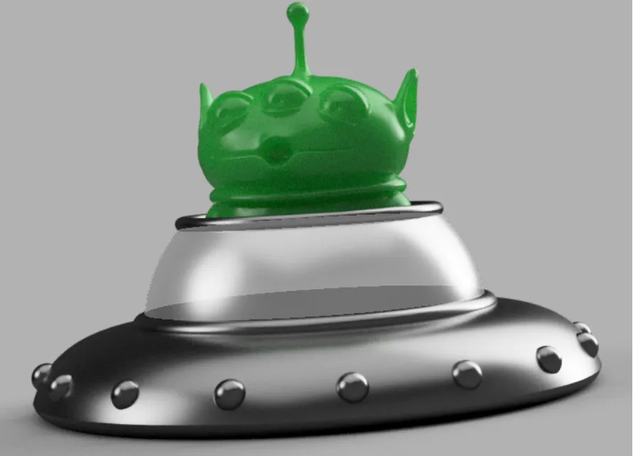 UFO cho nhân vật người ngoài hành tinh trong Toy Story