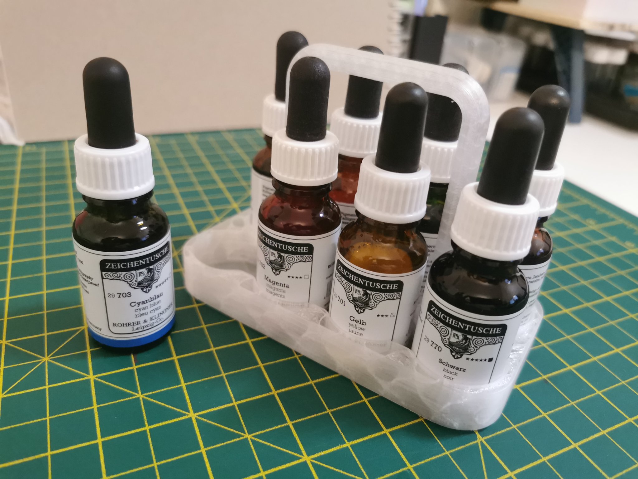 Giá đỡ chai mực 18ml Rohrer & Klingner (⌀26mm)