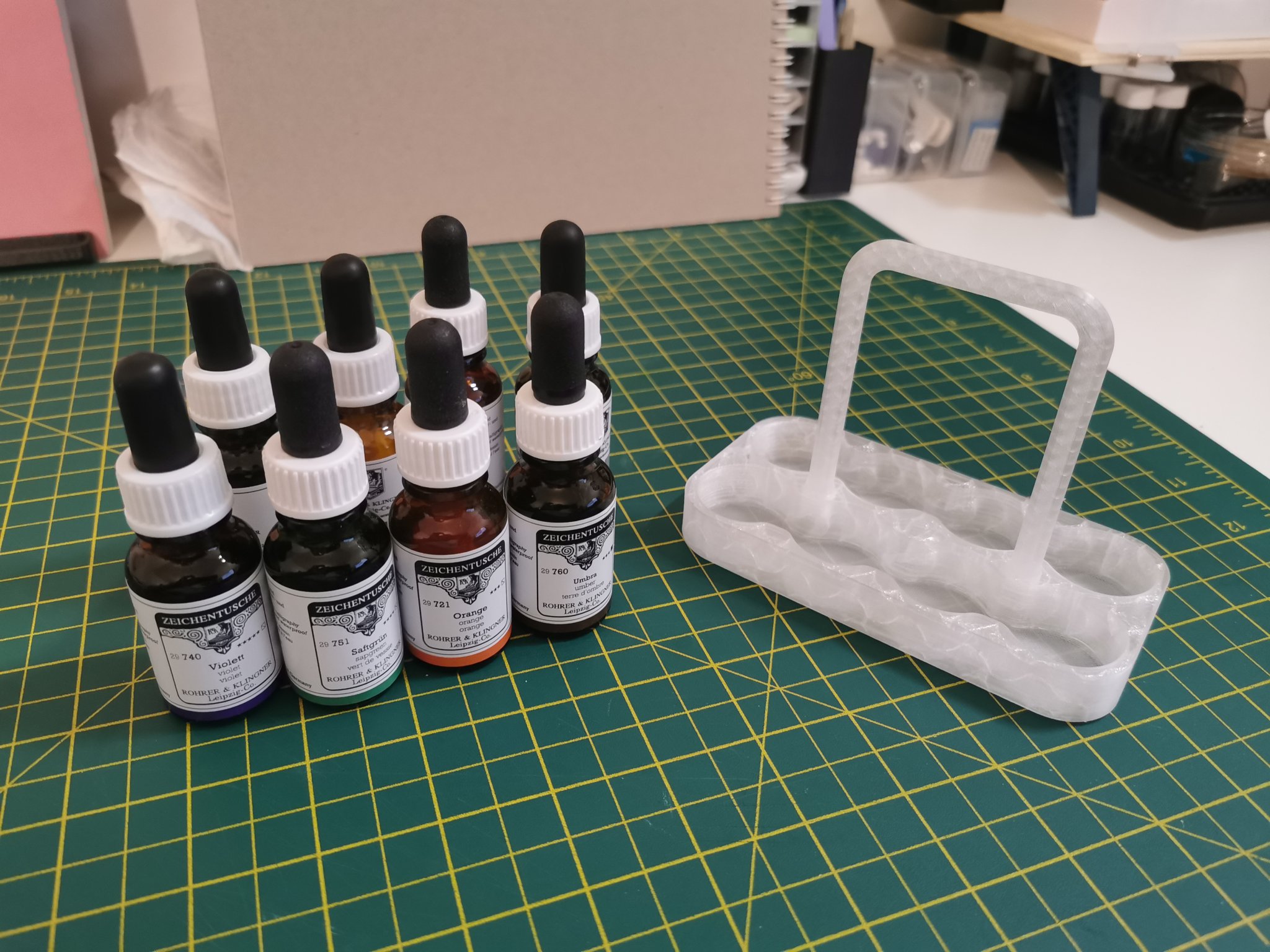 Giá đỡ chai mực 18ml Rohrer & Klingner (⌀26mm)