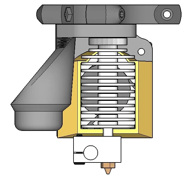 Nắp quạt nâng cấp cho máy in 3D FolgerTech Kossel