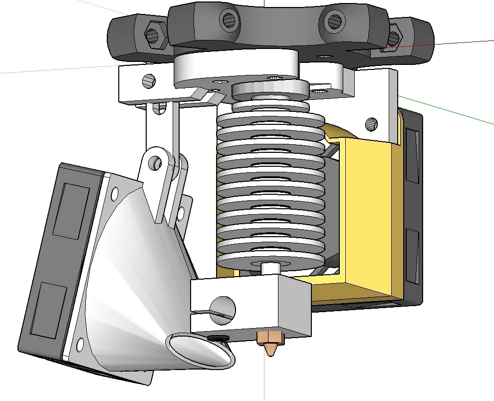 Mô-đun làm mát filament cho máy in 3D FolgerTech Kossel