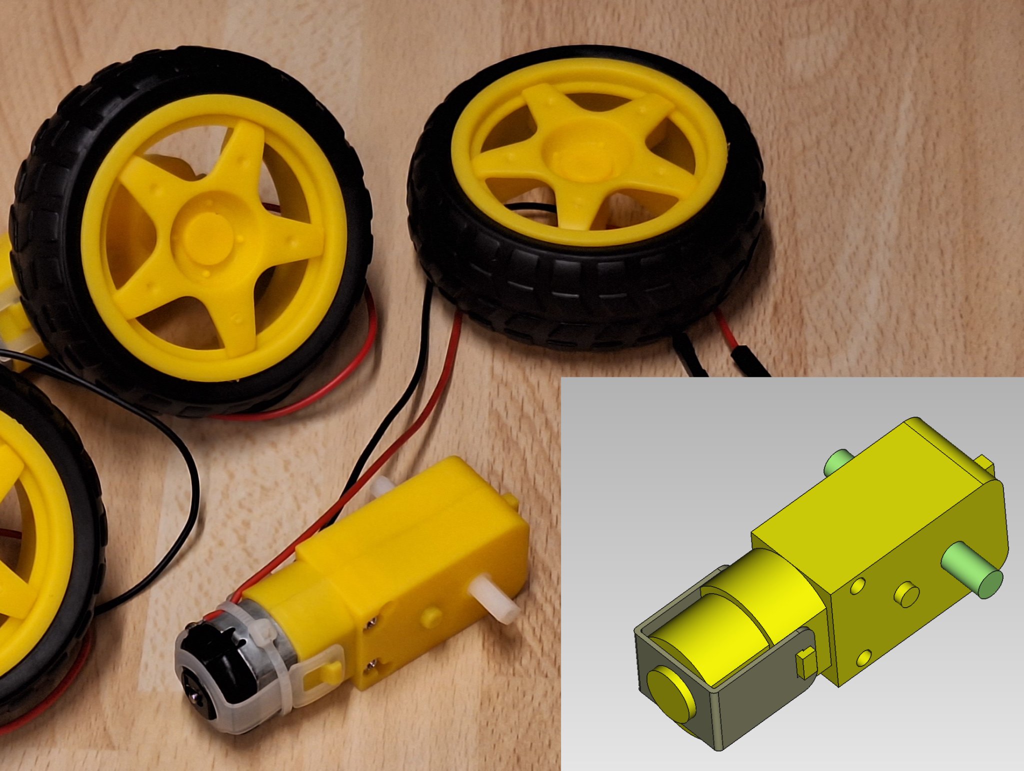 Động cơ DC có bánh răng cho robot điều khiển từ xa