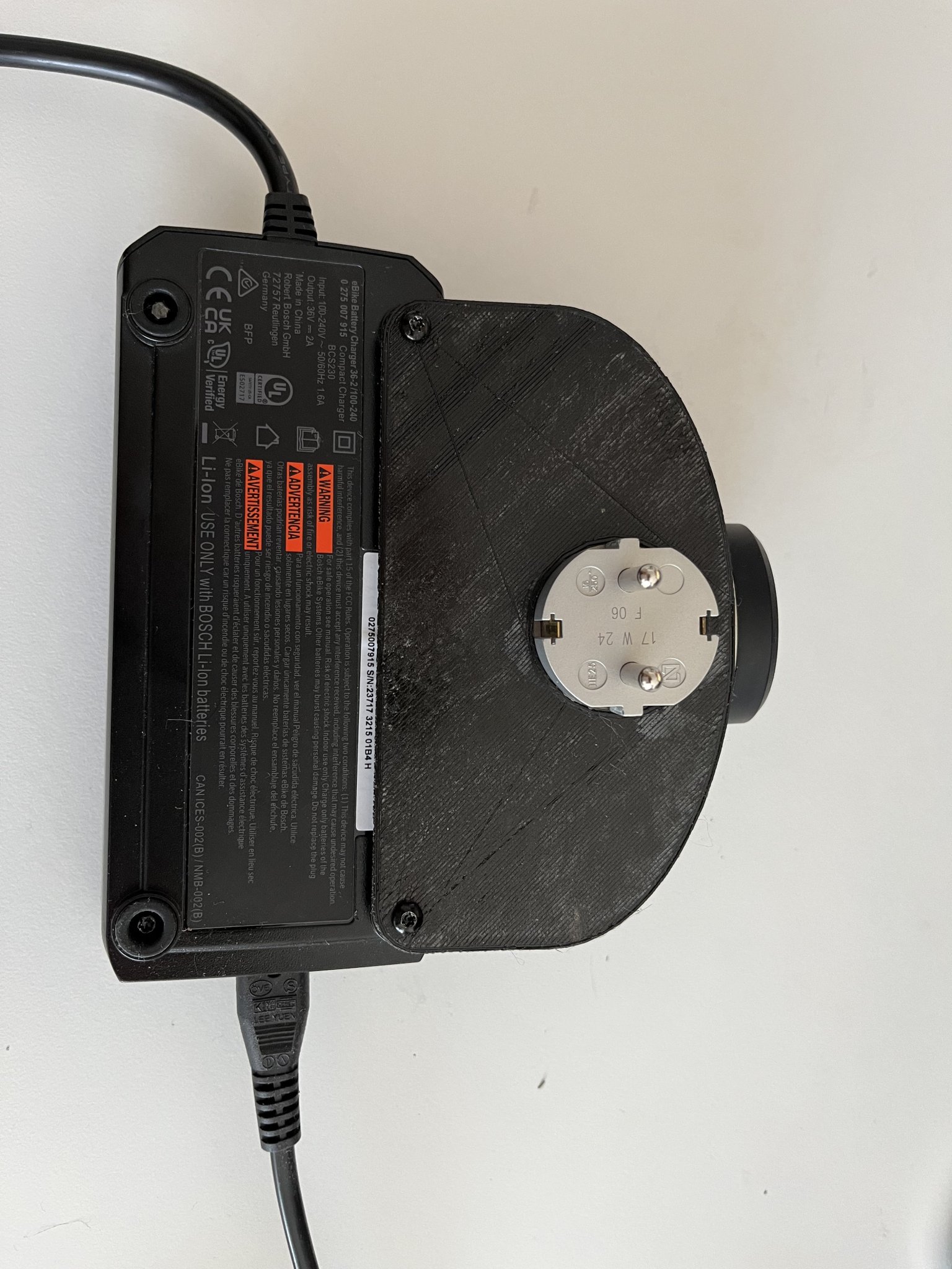 Bộ sạc tường đơn giản hỗ trợ cho xe đạp điện Bosch (phiên bản EU)