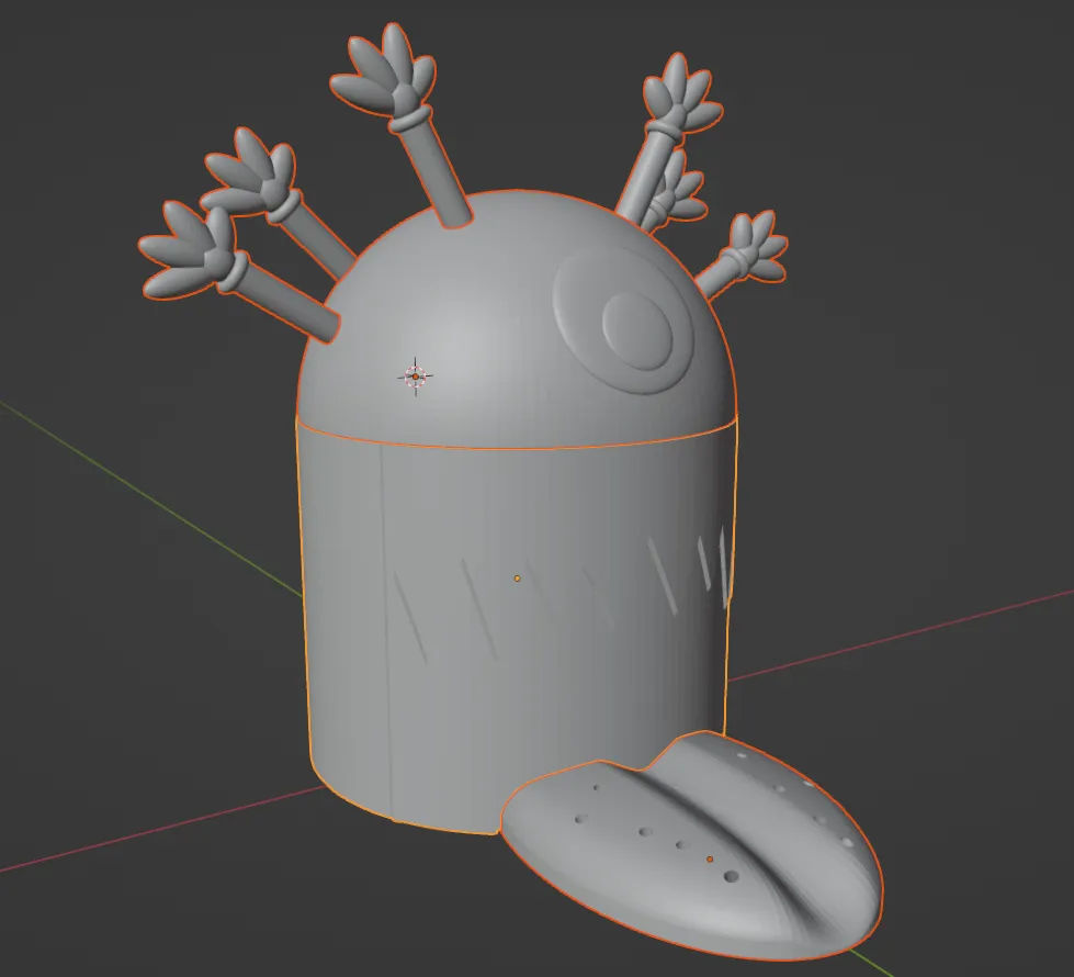 Hộp đựng dụng cụ vẽ quái vật cho sở thích