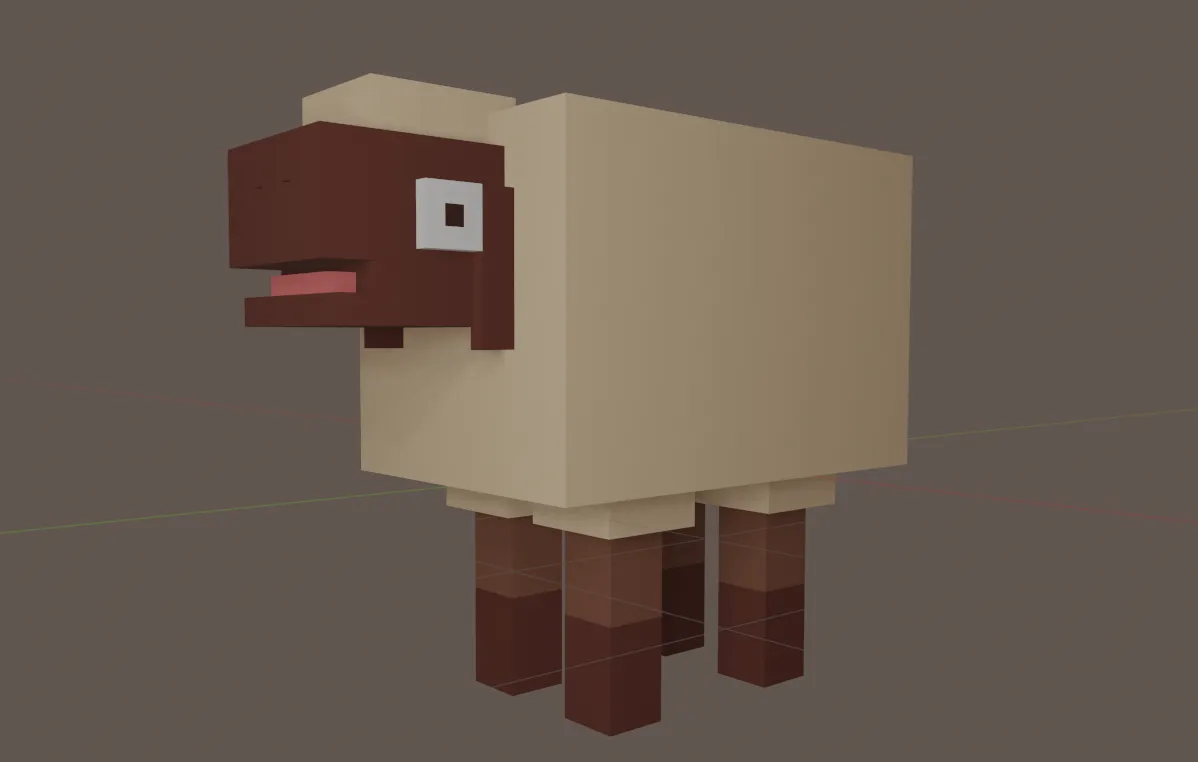 Cừu Low Poly dễ thương để in 3D