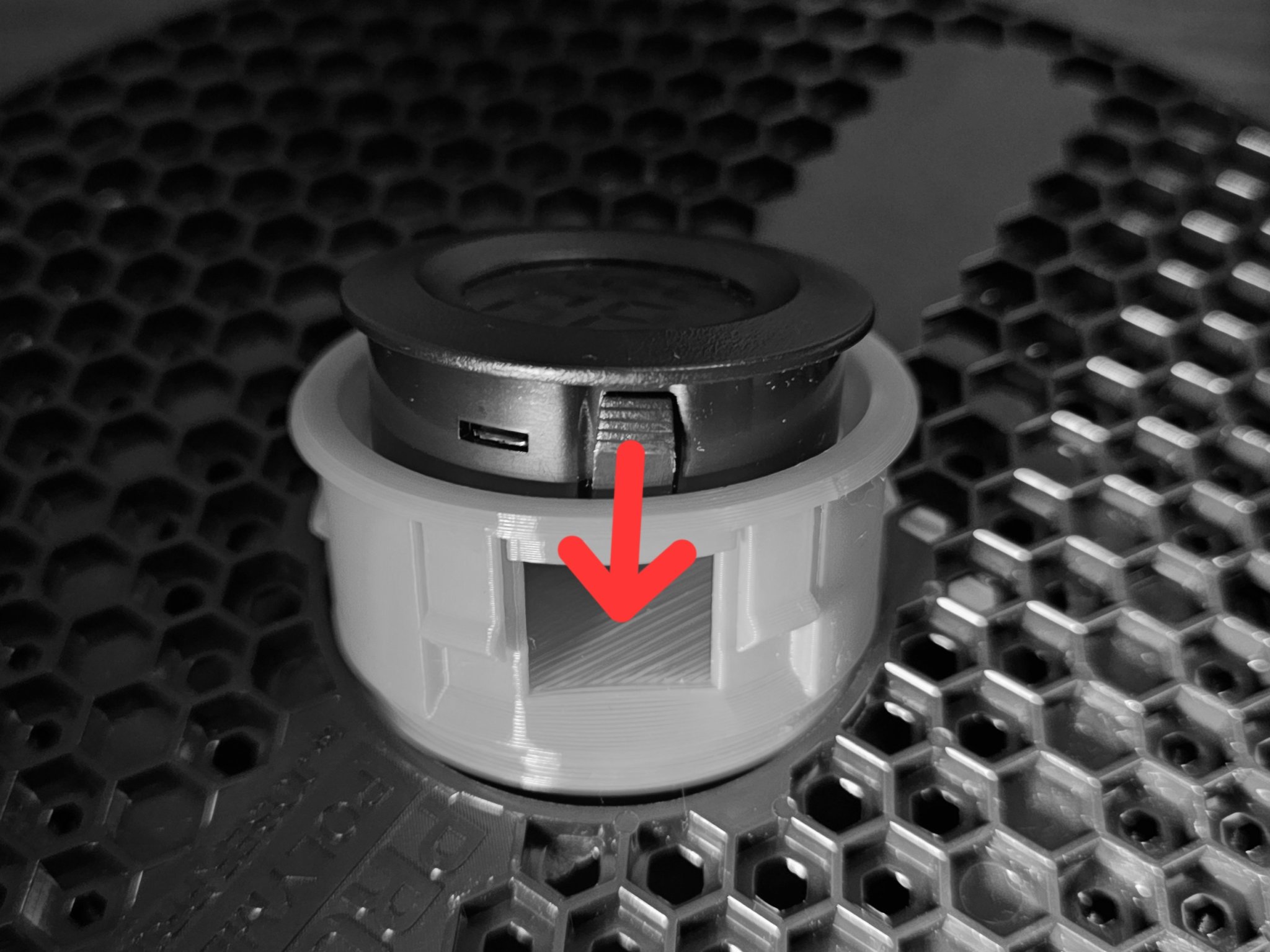 Container gel silic tích hợp hygrometer cho cuộn Prusament