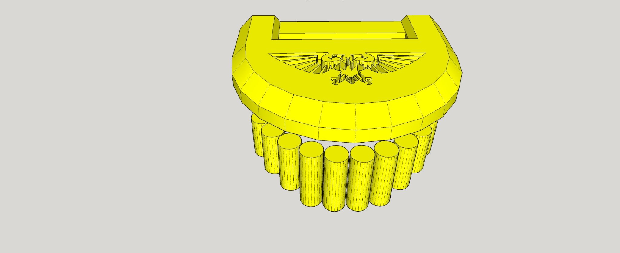 Bảng vai cosplay với biểu tượng Aquila Đế Chế