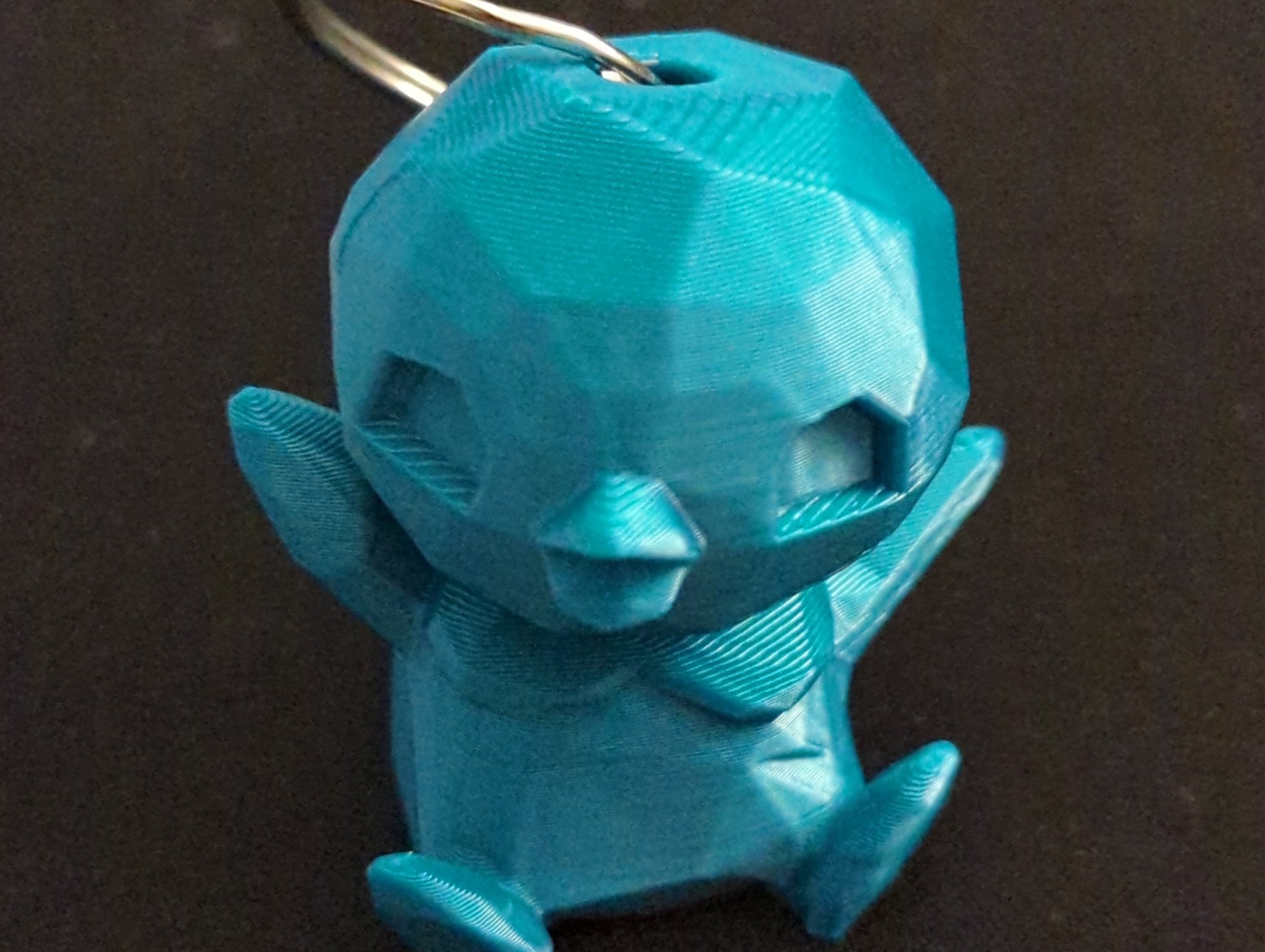 Móc khóa Piplup phong cách low-poly in 3D