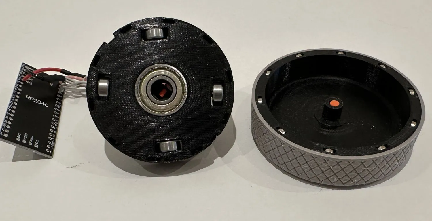 Bộ mã hóa quay DIY 70mm với nam châm neodym