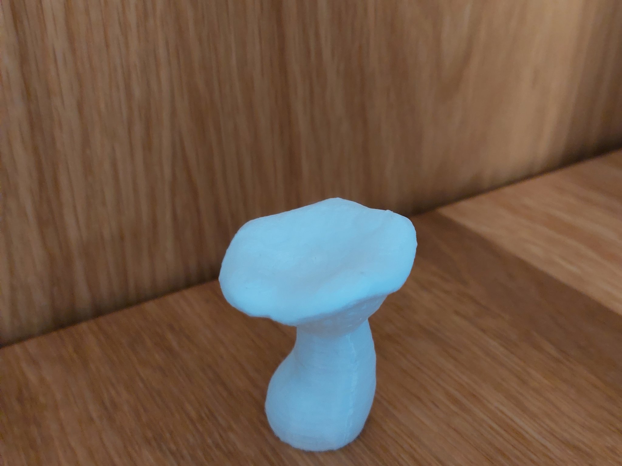 Mô hình nấm 3D in từ PLA trắng