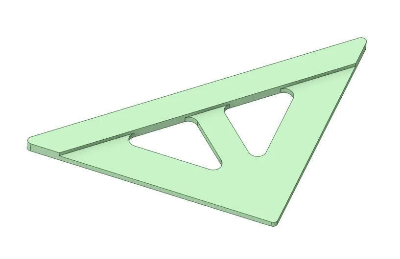 Thước kẻ 45 độ cho việc rạch và cắt chính xác