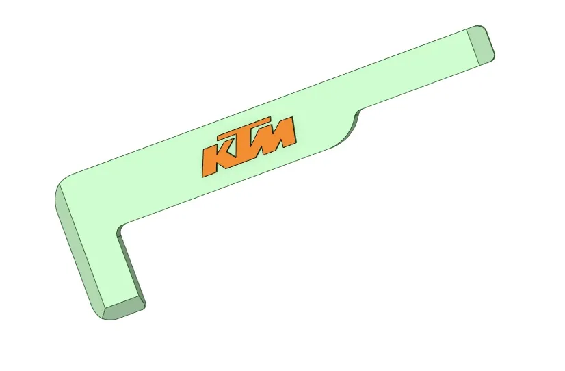 Công cụ cạo bùn cho xe đạp enduro với logo KTM