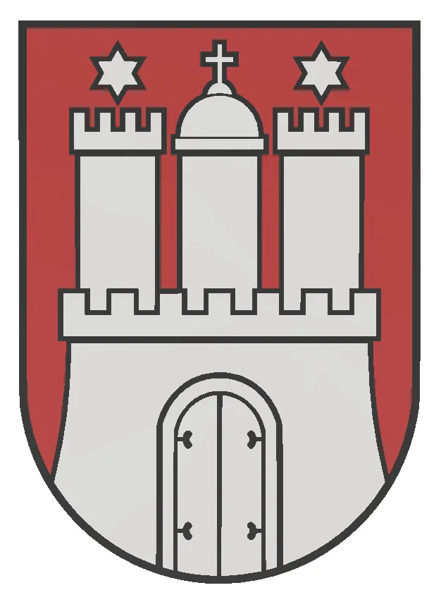 Biểu tượng huy hiệu thành phố Hamburg