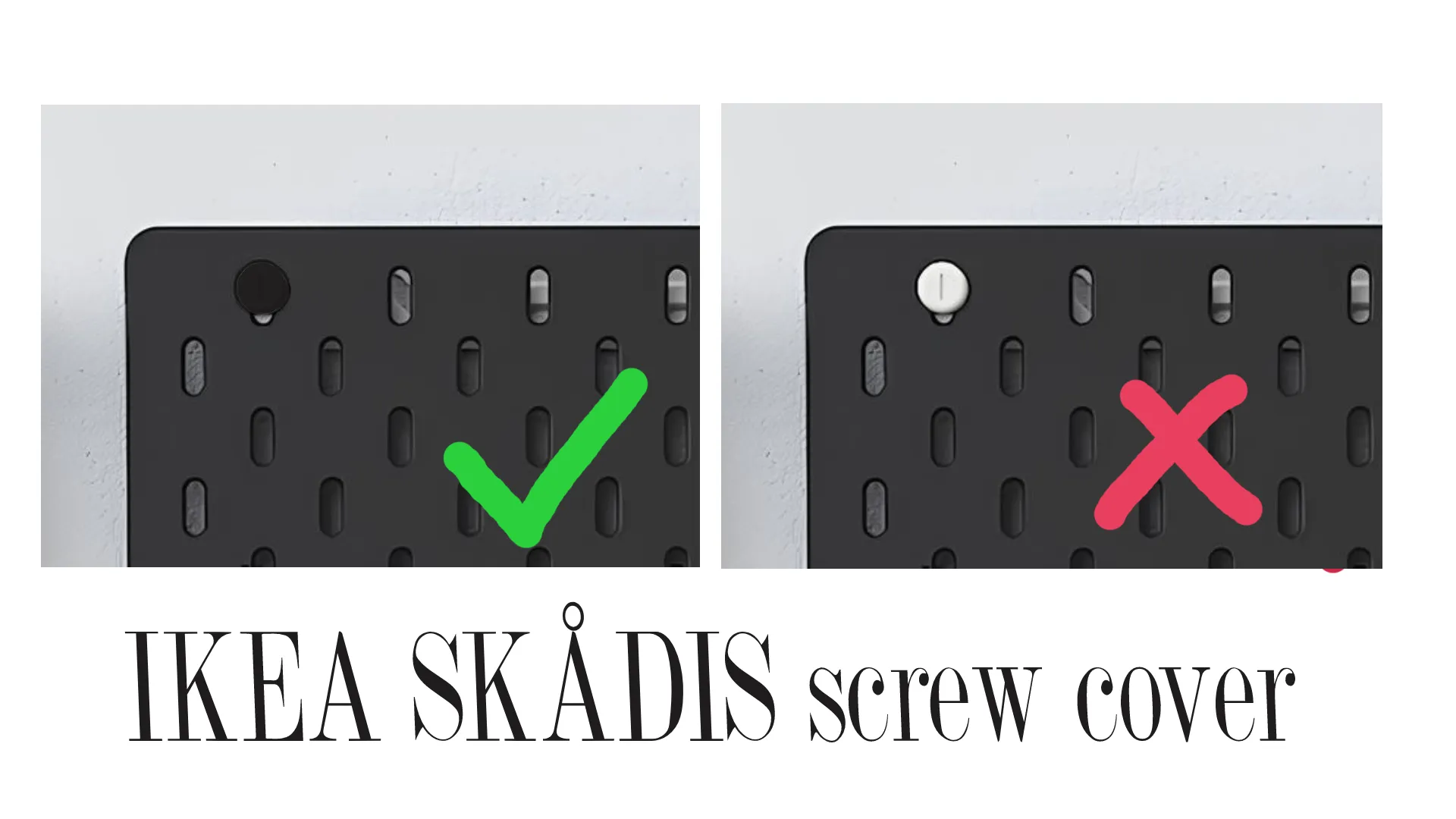 Nắp vít IKEA SKÅDIS cho phụ kiện bảng treo