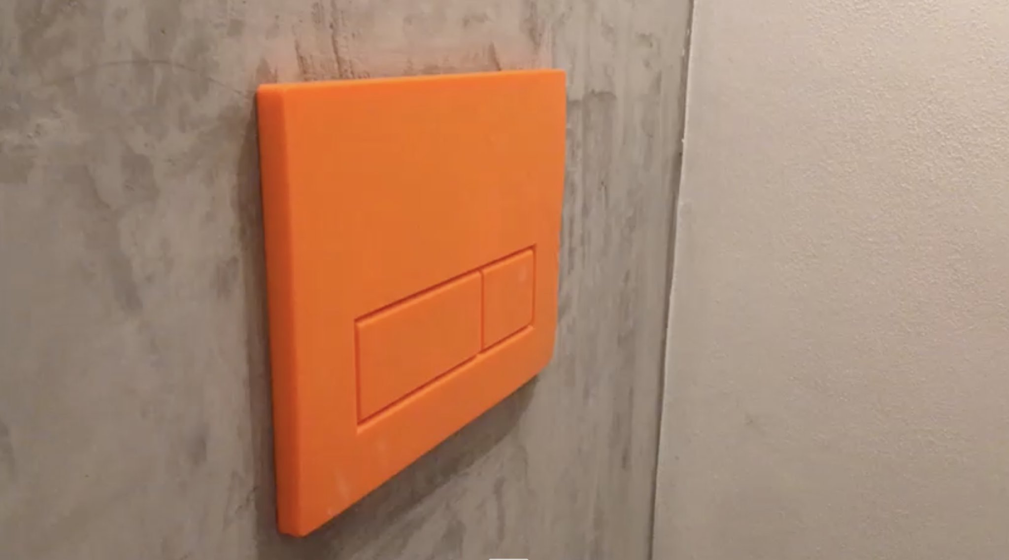 Nút xả kép Geberit in ấn nguyên khối không lò xo