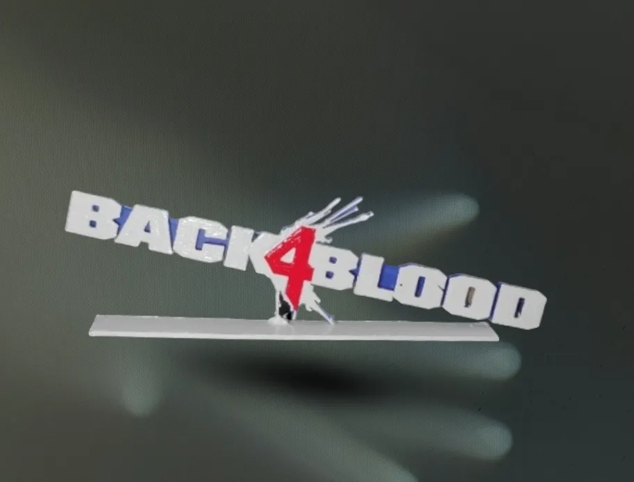 Biểu tượng Back 4 Blood với đế hỗ trợ