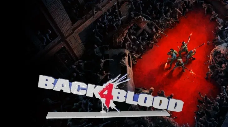 Biểu tượng Back 4 Blood với đế hỗ trợ