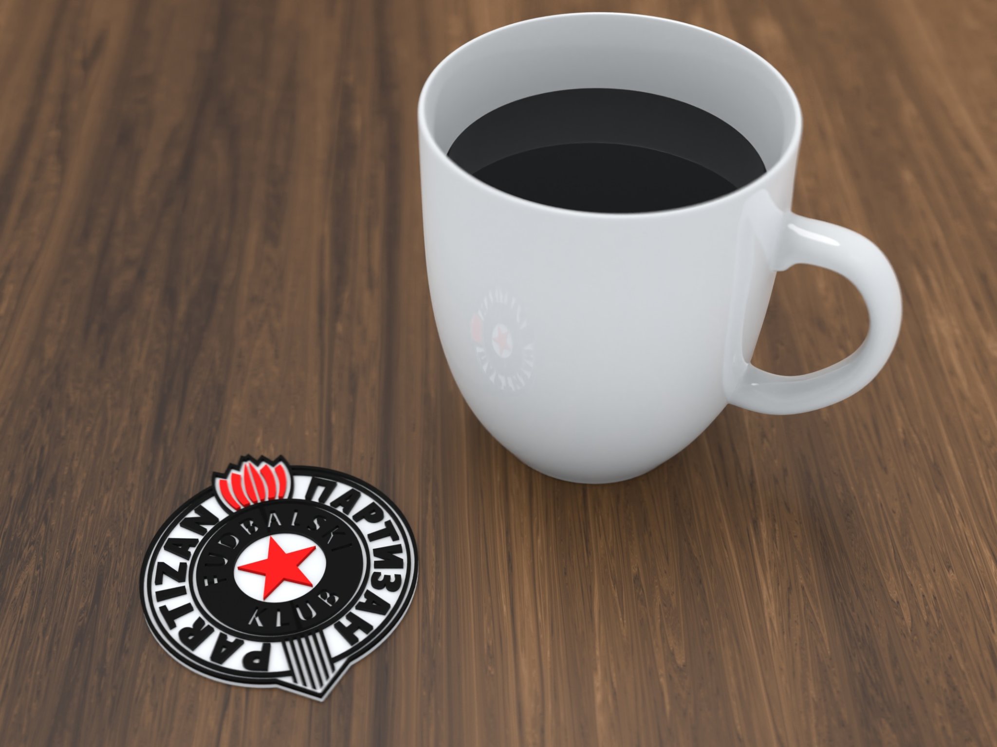 Biểu tượng FK Partizan tối ưu cho in 3D