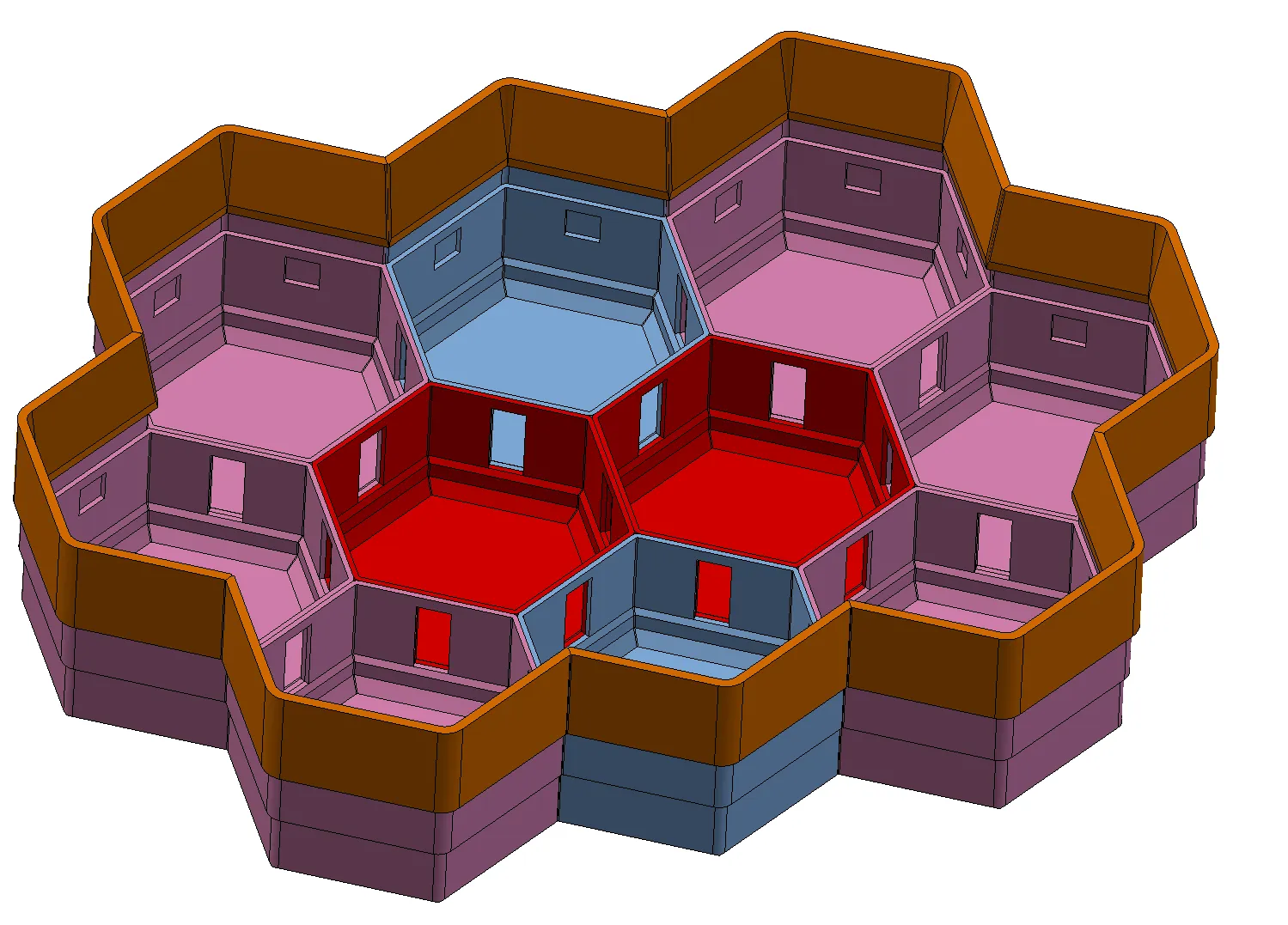 Đế lớn cho đài phun nước để bàn kiểu modular