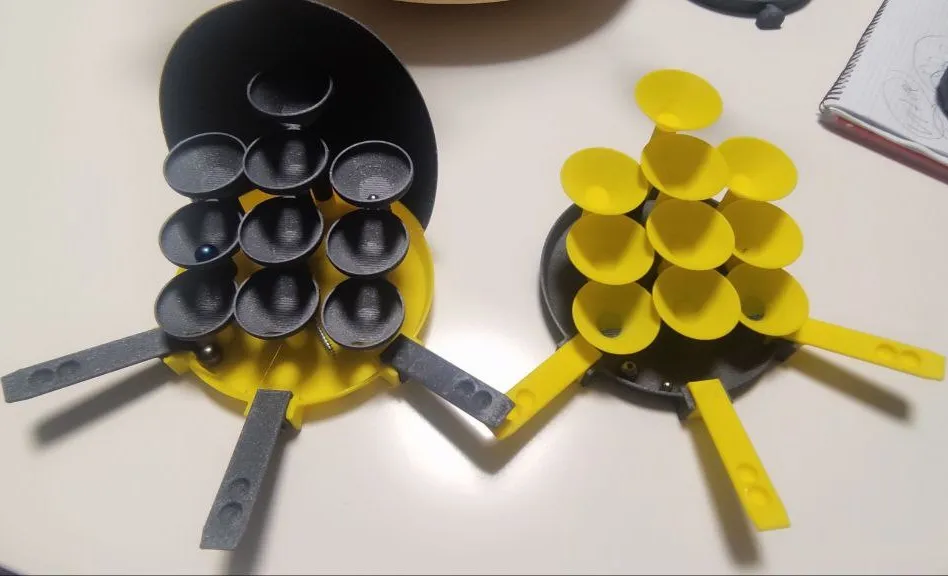 Máy ném bi marble vào rổ không thể tưởng tượng nổi