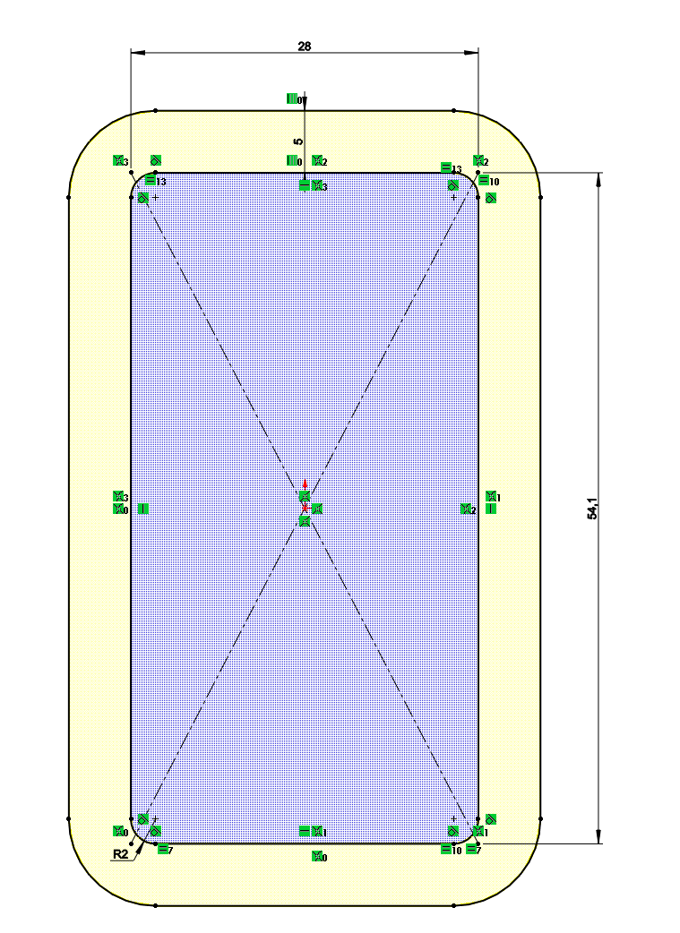 Mẫu định hình bo cạnh gỗ cho vật liệu 54.1*28 mm