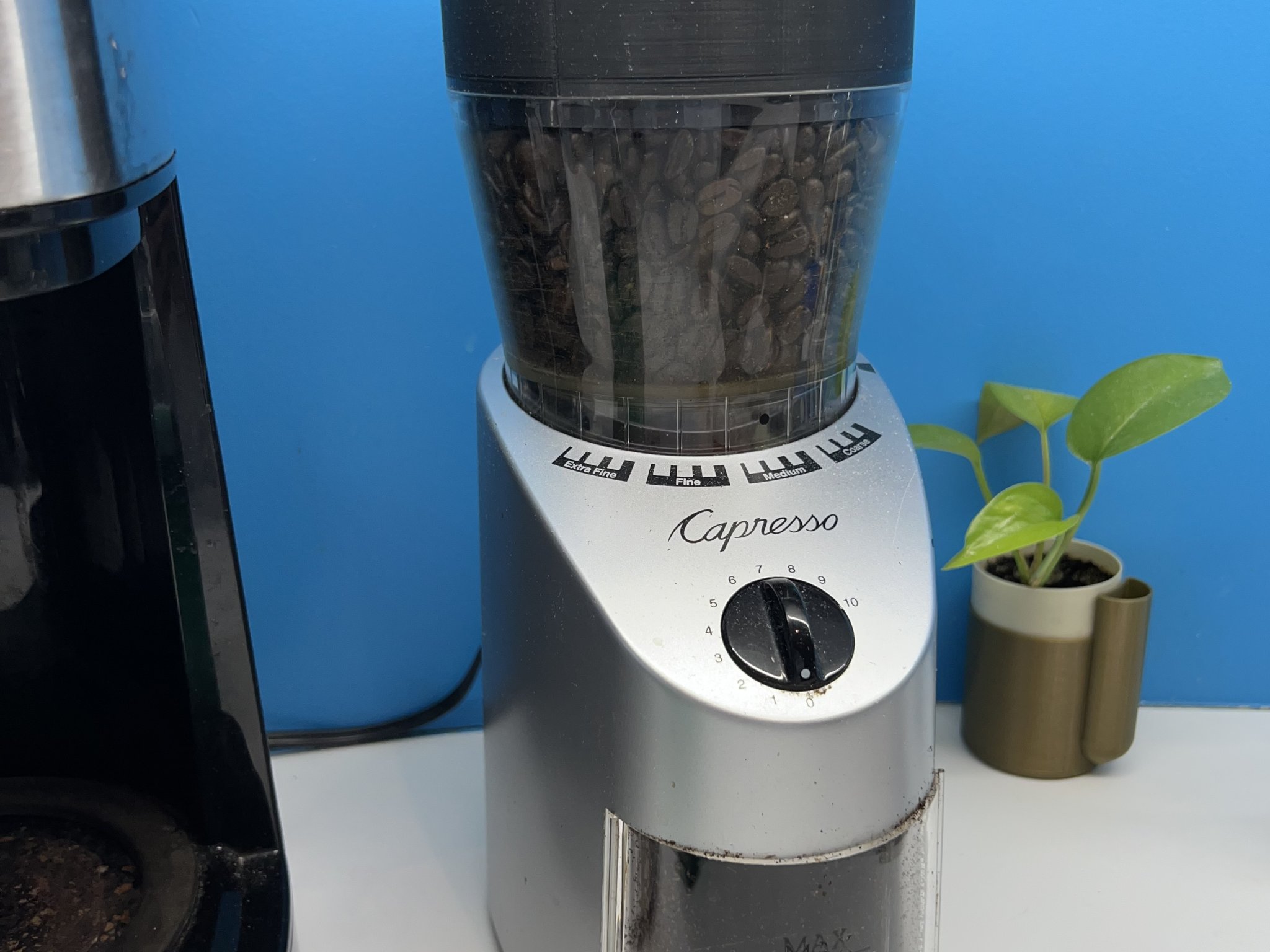 Mở rộng phễu cho máy xay cà phê Capresso Infinity