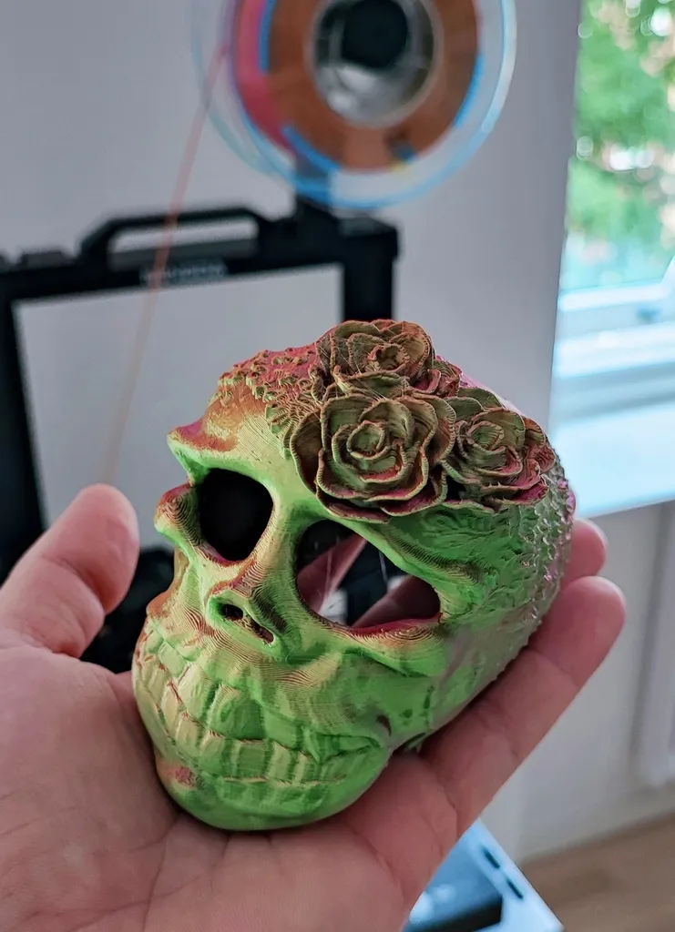 Đầu lâu hoa nghệ thuật cho in 3D