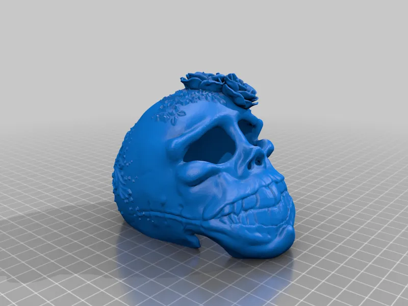 Đầu lâu hoa nghệ thuật cho in 3D