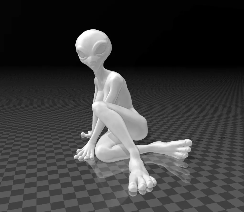 Nhân vật người ngoài hành tinh W Alien phong cách nghệ thuật