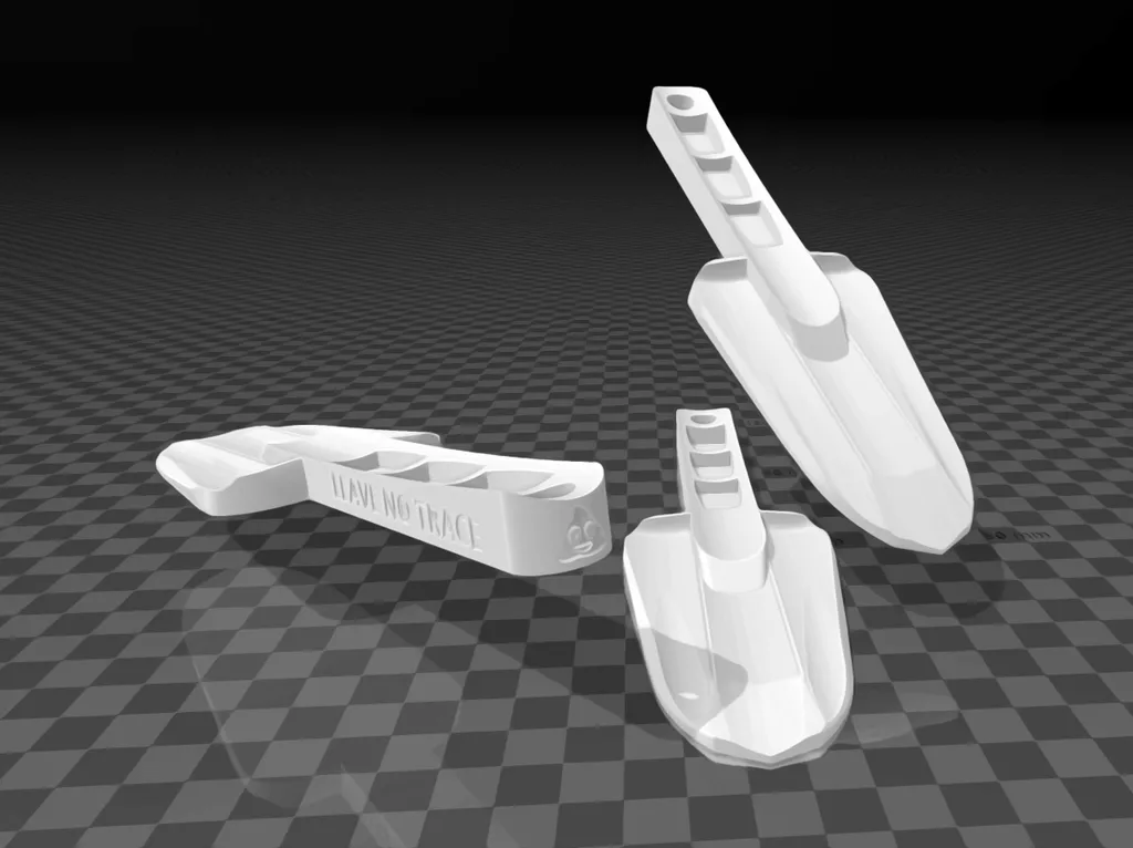 Xẻng đi bộ đường dài siêu nhẹ để không để lại dấu vết