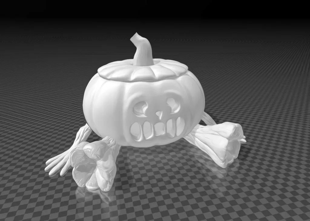 Bí ngô Halloween dễ in 3D