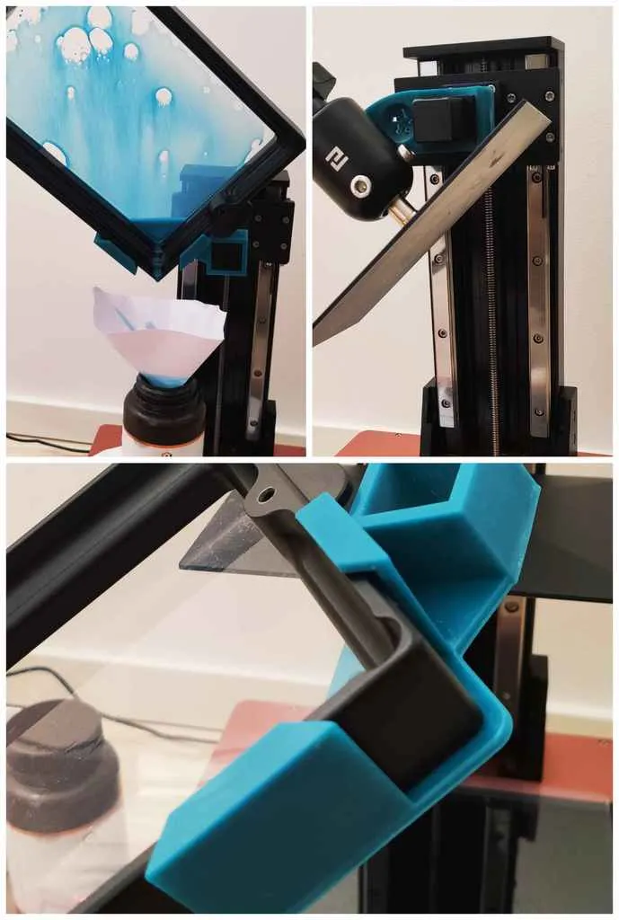 Cánh tay thoát nước cho bàn in và bình chứa cho máy in ELEGOO Saturn