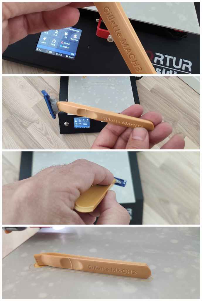 Cán dao cạo Gillette MACH3 - dễ in ấn