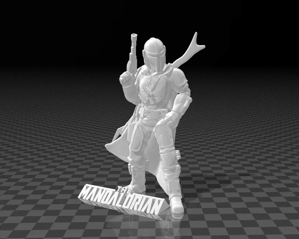 Mandalorian - Nhân vật Star Wars không cần hỗ trợ in 3D