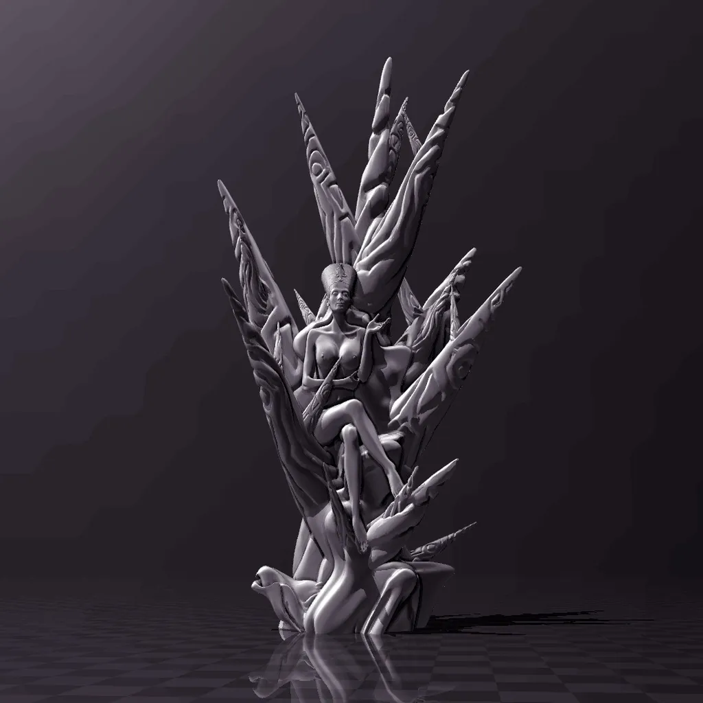 Nữ hoàng Nefertiti trong nghệ thuật 3D tuyệt đẹp