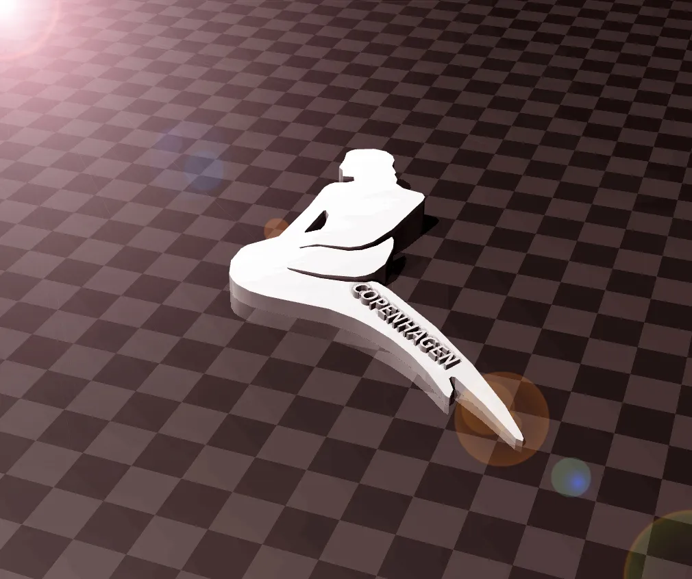 Biểu tượng thành phố Copenhagen độc đáo cho dự án in 3D