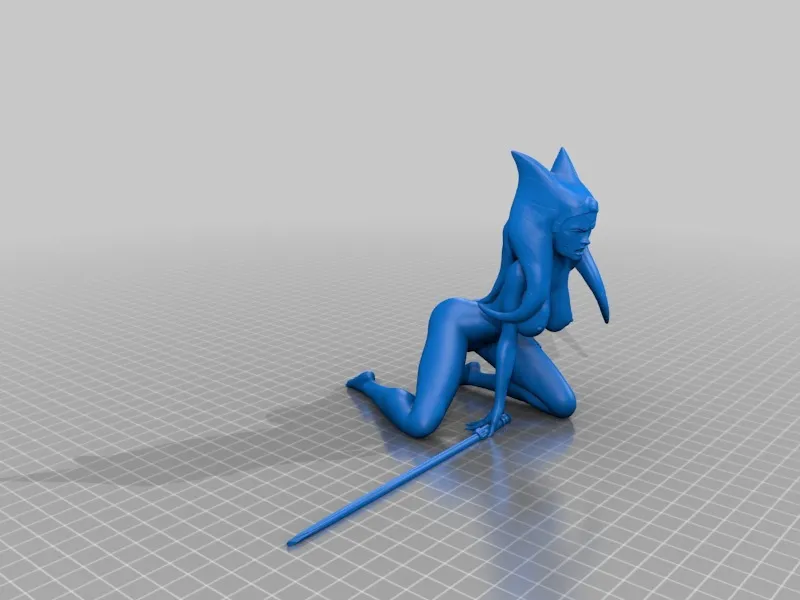 Nhân vật Ahsoka Tano trong Star Wars với đèn kiếm