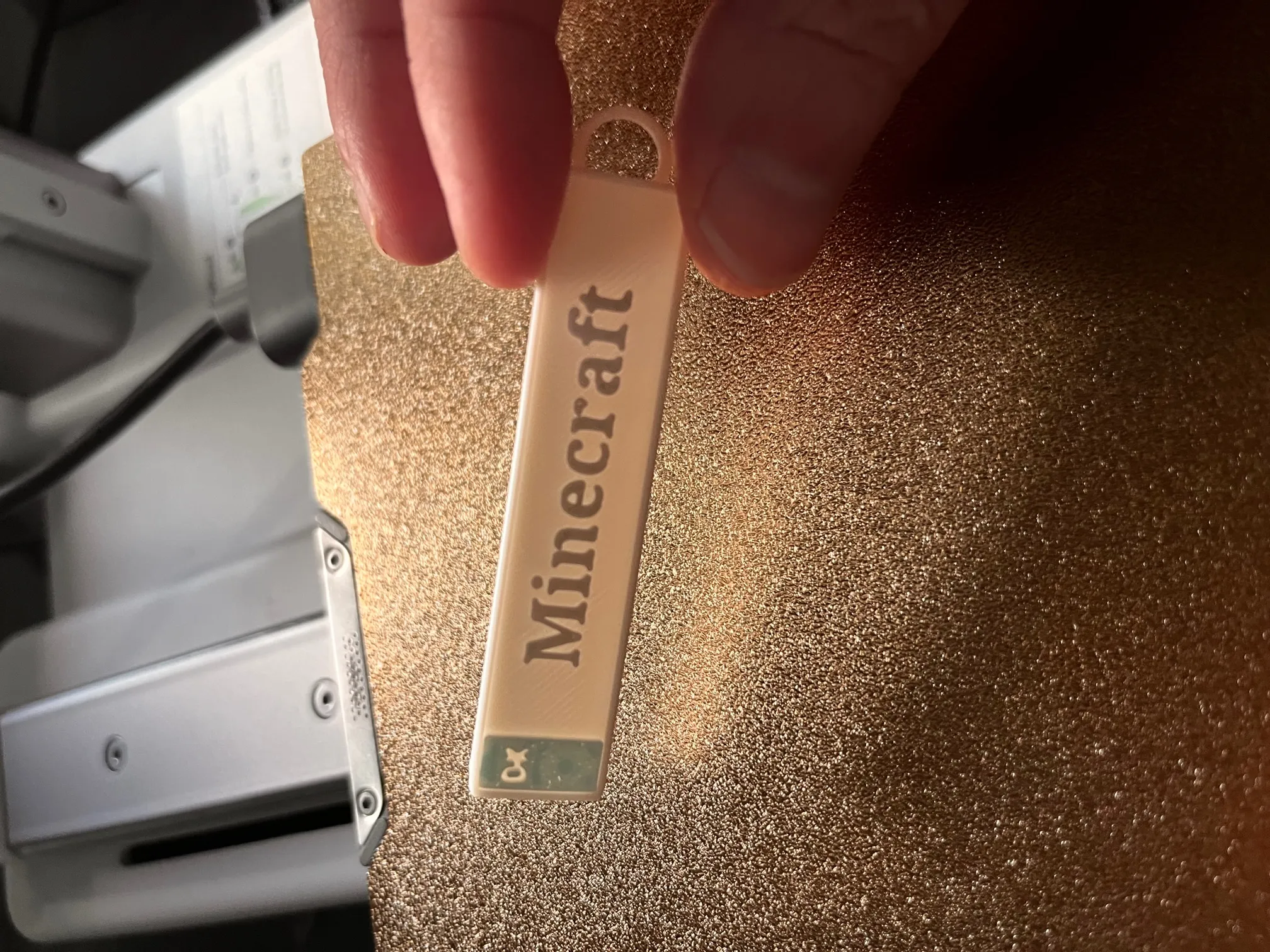 Móc khóa biển số phong cách Minecraft