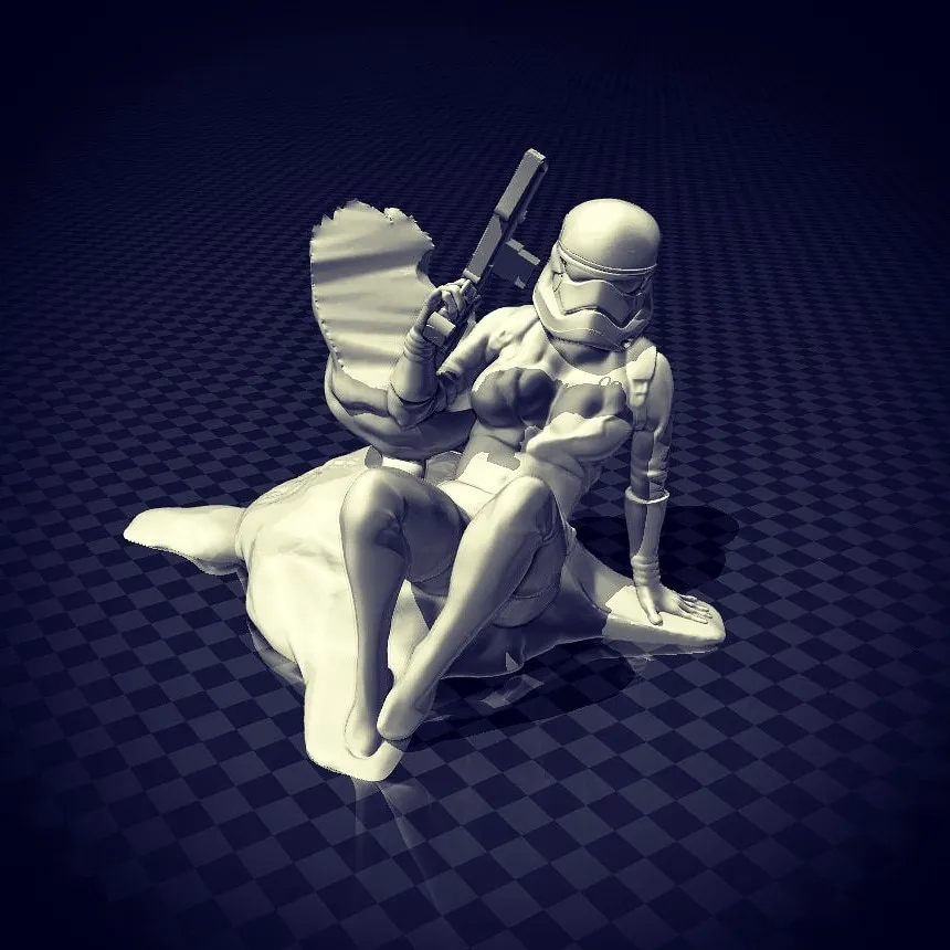 Cảnh chiến đấu trong Star Wars với Stormtrooper