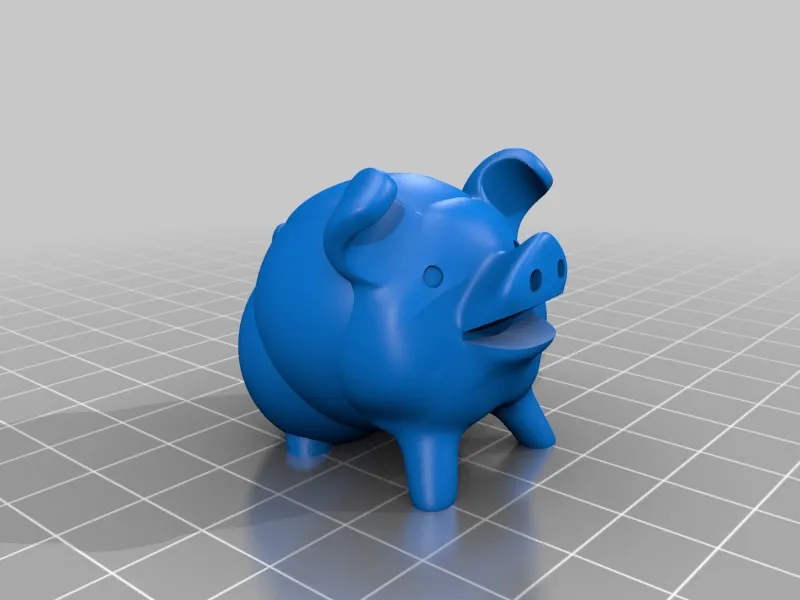 Lợn dễ thương không cần hỗ trợ cho máy in 3D