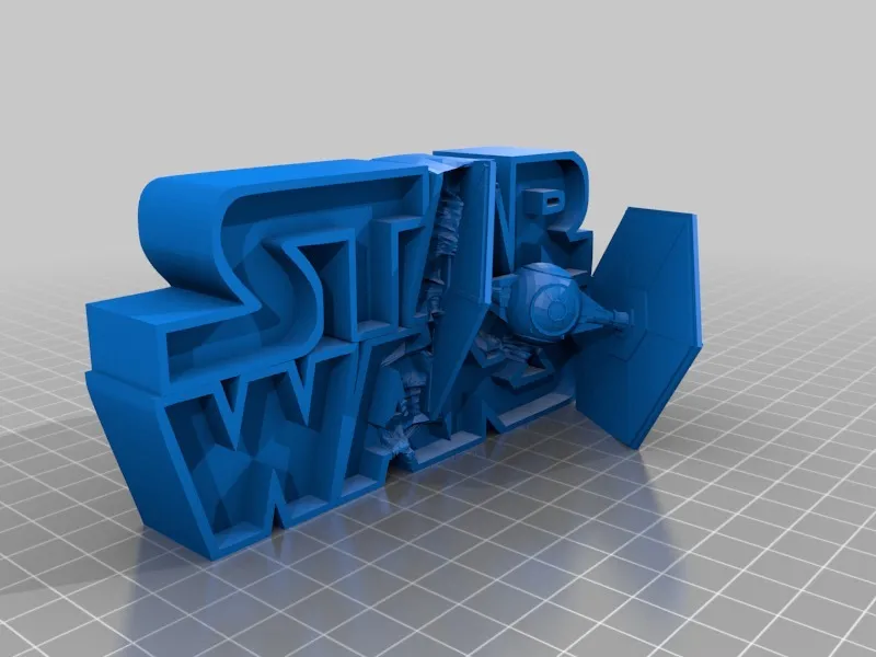 Biểu tượng 3D Star Wars với thiết kế độc đáo