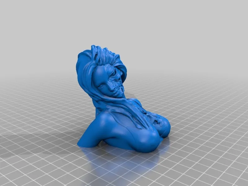 T800 Cô gái tượng bán thân 3D chân thực