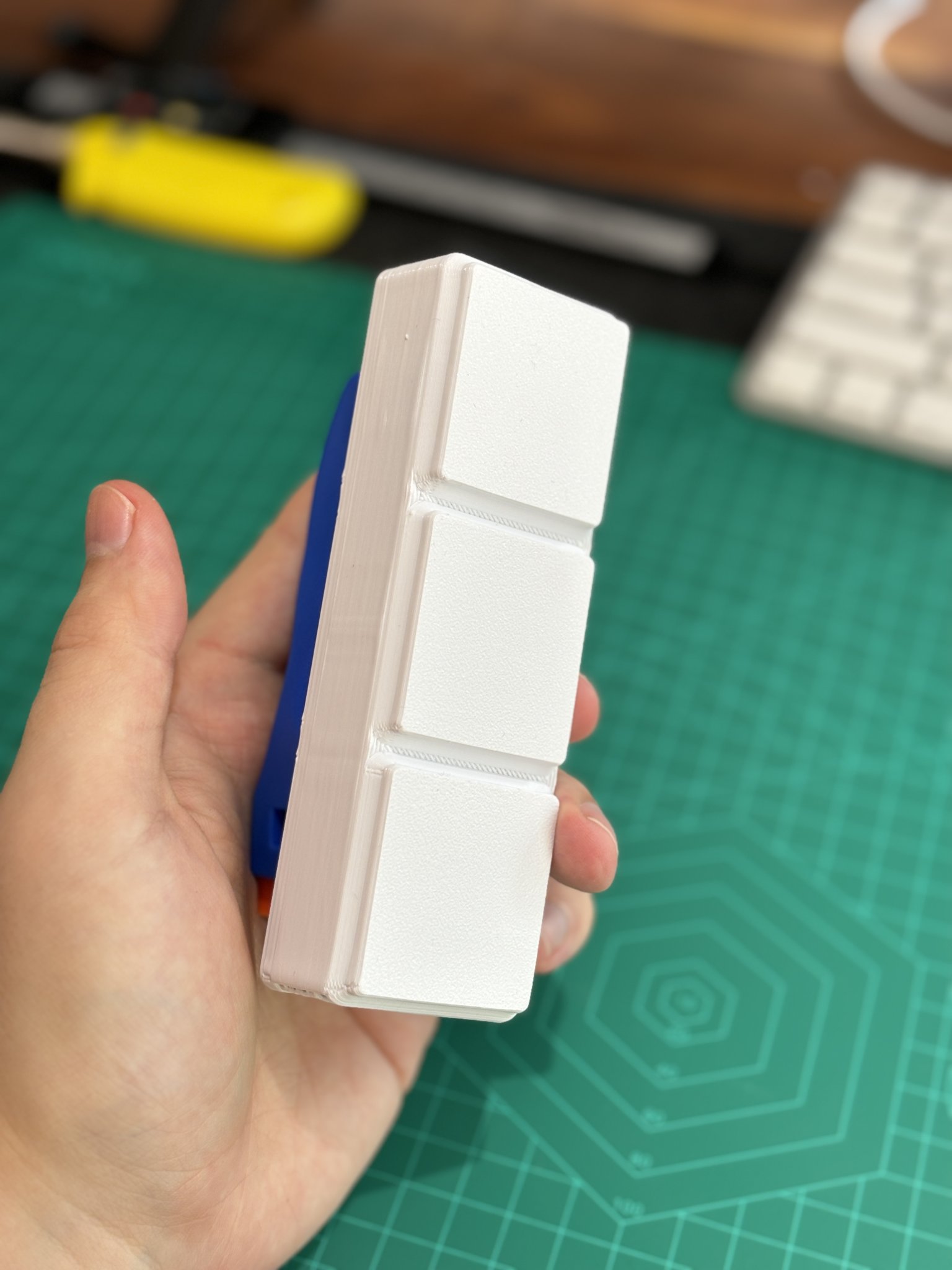 Giá đỡ dao cạo nhựa đôi Gridfinity 3x1