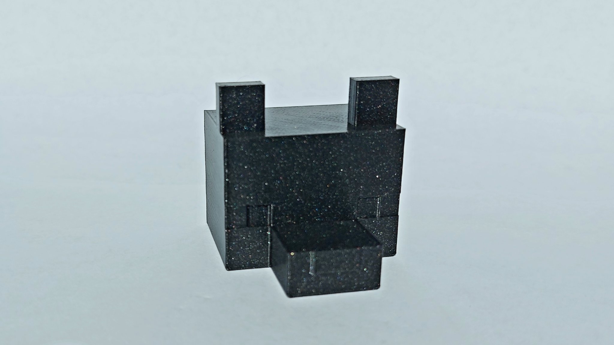 Đầu cáo Minecraft 3D được thiết kế bằng Onshape