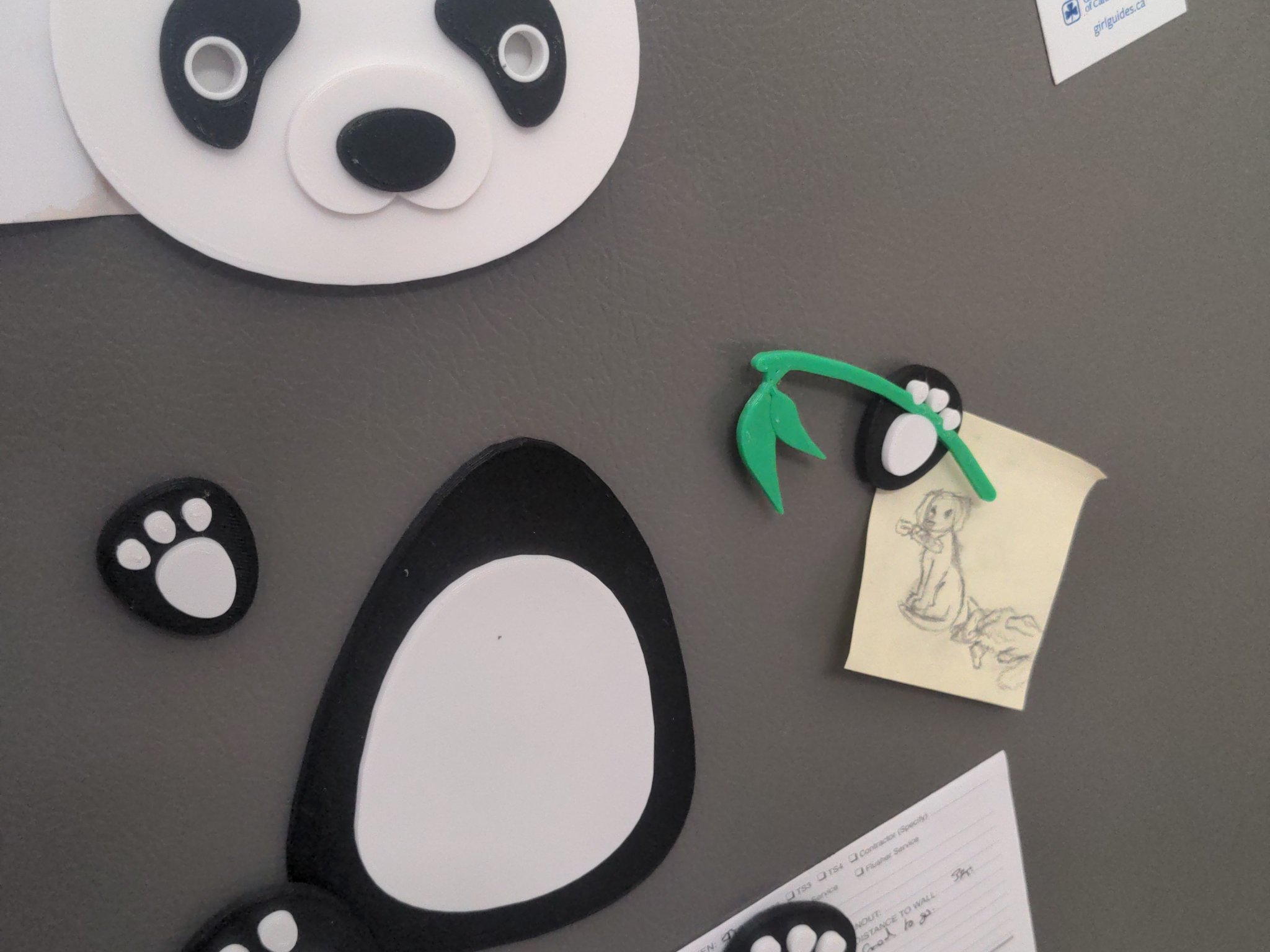 Nam châm tủ lạnh hình gấu trúc dễ thương